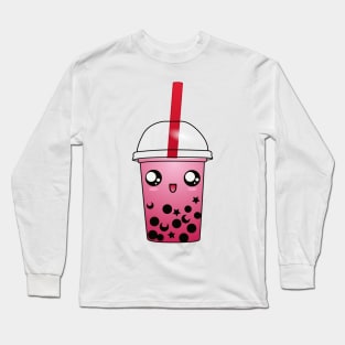 Happy Sailor Chibi Moon Boba Long Sleeve T-Shirt